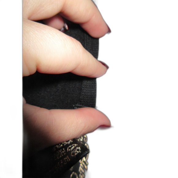 Ed Hardy Life Is Beauty Tattoo Graphic Scarf Black Y2K Glitter Christian Audigie - Picture 4 of 9